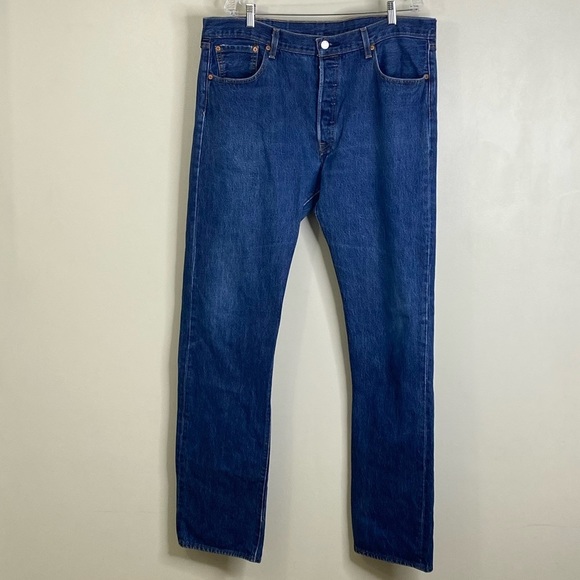 LEVI STRAUSS & CO. 541 MENS BUTTON CLOSURE BLUE JEANS 100% COTTON 38W, 36L - Picture 4 of 17